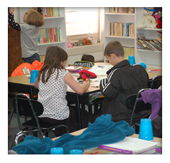 Students work on classwork